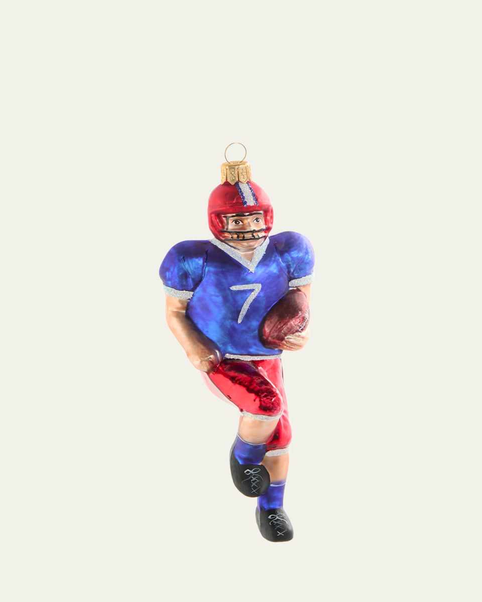 Football Player Christmas Ornament